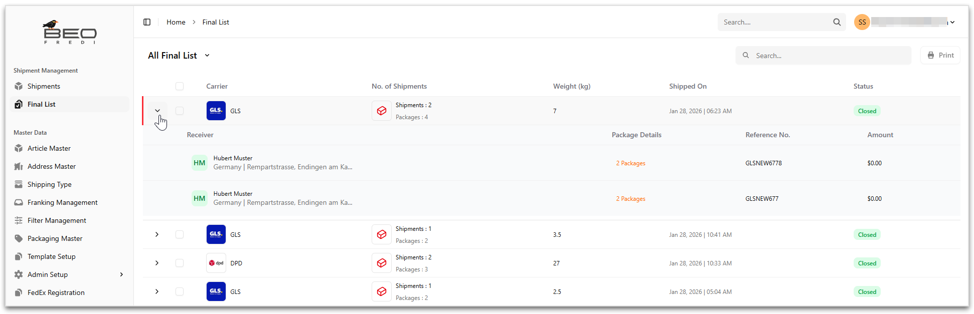 shipment-final-list